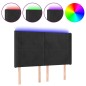 vidaXL LED Kopfteil Schwarz 147x16x118/128 cm Samt vidaXL LED Kopfteil Schwarz 147x16x118/128 cm Samt