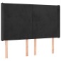vidaXL LED Kopfteil Schwarz 147x16x118/128 cm Samt vidaXL LED Kopfteil Schwarz 147x16x118/128 cm Samt