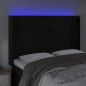 vidaXL LED Kopfteil Schwarz 147x16x118/128 cm Samt vidaXL LED Kopfteil Schwarz 147x16x118/128 cm Samt