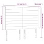 vidaXL LED Kopfteil Taupe 147x16x118/128 cm Stoff