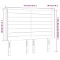 vidaXL LED Kopfteil Dunkelblau 147x16x118/128 cm Samt vidaXL LED Kopfteil Dunkelblau 147x16x118/128 cm Samt