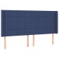 vidaXL LED Kopfteil Blau 203x16x118/128 cm Stoff vidaXL LED Kopfteil Blau 203x16x118/128 cm Stoff