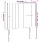 vidaXL LED Kopfteil Dunkelgrau 83x16x118/128 cm Stoff vidaXL LED Kopfteil Dunkelgrau 83x16x118/128 cm Stoff