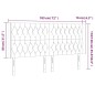 vidaXL LED Kopfteil Creme 183x16x118/128 cm Stoff vidaXL LED Kopfteil Creme 183x16x118/128 cm Stoff