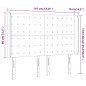 vidaXL LED Kopfteil Dunkelgrau 147x16x118/128 cm Stoff vidaXL LED Kopfteil Dunkelgrau 147x16x118/128 cm Stoff