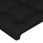 vidaXL LED Kopfteil Schwarz 203x16x118/128 cm Stoff vidaXL LED Kopfteil Schwarz 203x16x118/128 cm Stoff