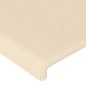 vidaXL Bettgestell mit Kopfteil Creme 100x200 cm Stoff vidaXL Bettgestell mit Kopfteil Creme 100x200 cm Stoff