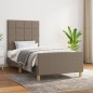vidaXL Bettgestell mit Kopfteil Taupe 80x200 cm Stoff vidaXL Bettgestell mit Kopfteil Taupe 80x200 cm Stoff