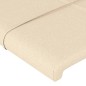 vidaXL Bettgestell mit Kopfteil Creme 90x200 cm Stoff vidaXL Bettgestell mit Kopfteil Creme 90x200 cm Stoff