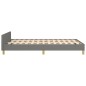 vidaXL Bettgestell mit Kopfteil Dunkelgrau 120x200 cm Stoff vidaXL Bettgestell mit Kopfteil Dunkelgrau 120x200 cm Stoff
