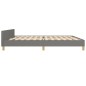 vidaXL Bettgestell mit Kopfteil Dunkelgrau 200x200 cm Stoff vidaXL Bettgestell mit Kopfteil Dunkelgrau 200x200 cm Stoff