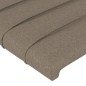vidaXL Bettgestell mit Kopfteil Taupe 140x200 cm Stoff vidaXL Bettgestell mit Kopfteil Taupe 140x200 cm Stoff