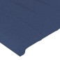 vidaXL Bettgestell mit Kopfteil Blau 160x200 cm Stoff vidaXL Bettgestell mit Kopfteil Blau 160x200 cm Stoff