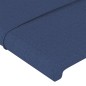 vidaXL Bettgestell mit Kopfteil Blau 200x200 cm Stoff vidaXL Bettgestell mit Kopfteil Blau 200x200 cm Stoff