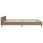 vidaXL Bettgestell mit Kopfteil Taupe 140x190 cm Stoff vidaXL Bettgestell mit Kopfteil Taupe 140x190 cm Stoff