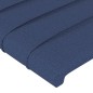 vidaXL Bettgestell mit Kopfteil Blau 200x200 cm Stoff vidaXL Bettgestell mit Kopfteil Blau 200x200 cm Stoff