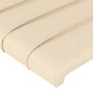 vidaXL Bettgestell mit Kopfteil Creme 140x190 cm Stoff vidaXL Bettgestell mit Kopfteil Creme 140x190 cm Stoff