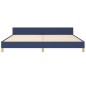 vidaXL Bettgestell mit Kopfteil Blau 200x200 cm Stoff vidaXL Bettgestell mit Kopfteil Blau 200x200 cm Stoff