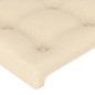vidaXL Bettgestell mit Kopfteil Creme 100x200 cm Stoff vidaXL Bettgestell mit Kopfteil Creme 100x200 cm Stoff