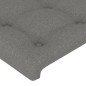 vidaXL Bettgestell mit Kopfteil Dunkelgrau 140x190 cm Stoff vidaXL Bettgestell mit Kopfteil Dunkelgrau 140x190 cm Stoff