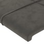 vidaXL Bettgestell mit Kopfteil Dunkelgrau 80x200 cm Samt vidaXL Bettgestell mit Kopfteil Dunkelgrau 80x200 cm Samt