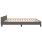 vidaXL Bettgestell mit Kopfteil Grau 180x200 cm Kunstleder vidaXL Bettgestell mit Kopfteil Grau 180x200 cm Kunstleder