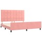 vidaXL Bettgestell mit Kopfteil Rosa 180x200 cm Samt vidaXL Bettgestell mit Kopfteil Rosa 180x200 cm Samt