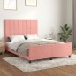 vidaXL Bettgestell mit Kopfteil Rosa 140x200 cm Samt vidaXL Bettgestell mit Kopfteil Rosa 140x200 cm Samt