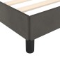 vidaXL Bettgestell mit Kopfteil Dunkelgrau 80x200 cm Samt vidaXL Bettgestell mit Kopfteil Dunkelgrau 80x200 cm Samt