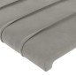vidaXL Bettgestell mit Kopfteil Hellgrau 90x190 cm Samt vidaXL Bettgestell mit Kopfteil Hellgrau 90x190 cm Samt