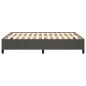 vidaXL Bettgestell Dunkelgrau 140x190 cm Samt vidaXL Bettgestell Dunkelgrau 140x190 cm Samt