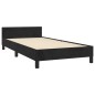 vidaXL Bettgestell mit Kopfteil Schwarz 90x190 cm Samt vidaXL Bettgestell mit Kopfteil Schwarz 90x190 cm Samt