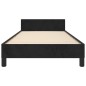 vidaXL Bettgestell mit Kopfteil Schwarz 90x190 cm Samt vidaXL Bettgestell mit Kopfteil Schwarz 90x190 cm Samt