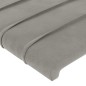 vidaXL Bettgestell mit Kopfteil Hellgrau 160x200 cm Samt vidaXL Bettgestell mit Kopfteil Hellgrau 160x200 cm Samt