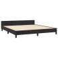 vidaXL Bettgestell mit Kopfteil Schwarz 160x200 cm Samt vidaXL Bettgestell mit Kopfteil Schwarz 160x200 cm Samt