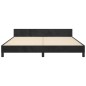 vidaXL Bettgestell mit Kopfteil Schwarz 160x200 cm Samt vidaXL Bettgestell mit Kopfteil Schwarz 160x200 cm Samt