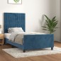 vidaXL Bettgestell mit Kopfteil Dunkelblau 80x200 cm Samt vidaXL Bettgestell mit Kopfteil Dunkelblau 80x200 cm Samt