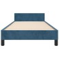 vidaXL Bettgestell mit Kopfteil Dunkelblau 80x200 cm Samt vidaXL Bettgestell mit Kopfteil Dunkelblau 80x200 cm Samt