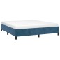 vidaXL Bettgestell ohne Matratze Dunkelblau 180x200 cm Samt vidaXL Bettgestell ohne Matratze Dunkelblau 180x200 cm Samt