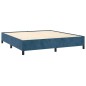 vidaXL Bettgestell ohne Matratze Dunkelblau 180x200 cm Samt vidaXL Bettgestell ohne Matratze Dunkelblau 180x200 cm Samt