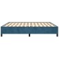 vidaXL Bettgestell ohne Matratze Dunkelblau 180x200 cm Samt vidaXL Bettgestell ohne Matratze Dunkelblau 180x200 cm Samt