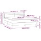 vidaXL Boxspringbett mit Matratze Dunkelgrau 180x200 cm Stoff vidaXL Boxspringbett mit Matratze Dunkelgrau 180x200 cm Stoff