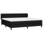 vidaXL Boxspringbett mit Matratze Schwarz 200x200 cm Stoff vidaXL Boxspringbett mit Matratze Schwarz 200x200 cm Stoff