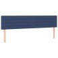 vidaXL Boxspringbett mit Matratze Blau 160x200 cm Stoff vidaXL Boxspringbett mit Matratze Blau 160x200 cm Stoff