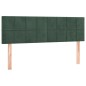 vidaXL Boxspringbett mit Matratze Dunkelgrün 140x200 cm Samt vidaXL Boxspringbett mit Matratze Dunkelgrün 140x200 cm Samt