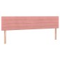 vidaXL Boxspringbett mit Matratze Rosa 180x200 cm Samt vidaXL Boxspringbett mit Matratze Rosa 180x200 cm Samt