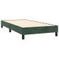 vidaXL Boxspringbett mit Matratze Dunkelgrün 90x200 cm Samt vidaXL Boxspringbett mit Matratze Dunkelgrün 90x200 cm Samt