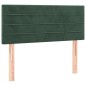 vidaXL Boxspringbett mit Matratze Dunkelgrün 90x200 cm Samt vidaXL Boxspringbett mit Matratze Dunkelgrün 90x200 cm Samt