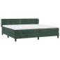 vidaXL Boxspringbett mit Matratze Dunkelgrün 200x200 cm Samt vidaXL Boxspringbett mit Matratze Dunkelgrün 200x200 cm Samt