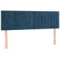 vidaXL Boxspringbett mit Matratze Dunkelblau 140x200 cm Samt vidaXL Boxspringbett mit Matratze Dunkelblau 140x200 cm Samt